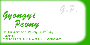 gyongyi pevny business card